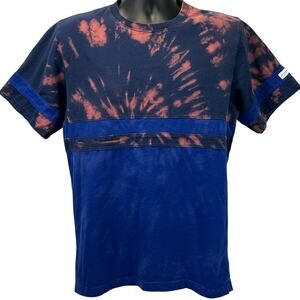 The Hundreds Striped T Shirt Unisex M Medium Blue Streetwear Tie Dye Tee